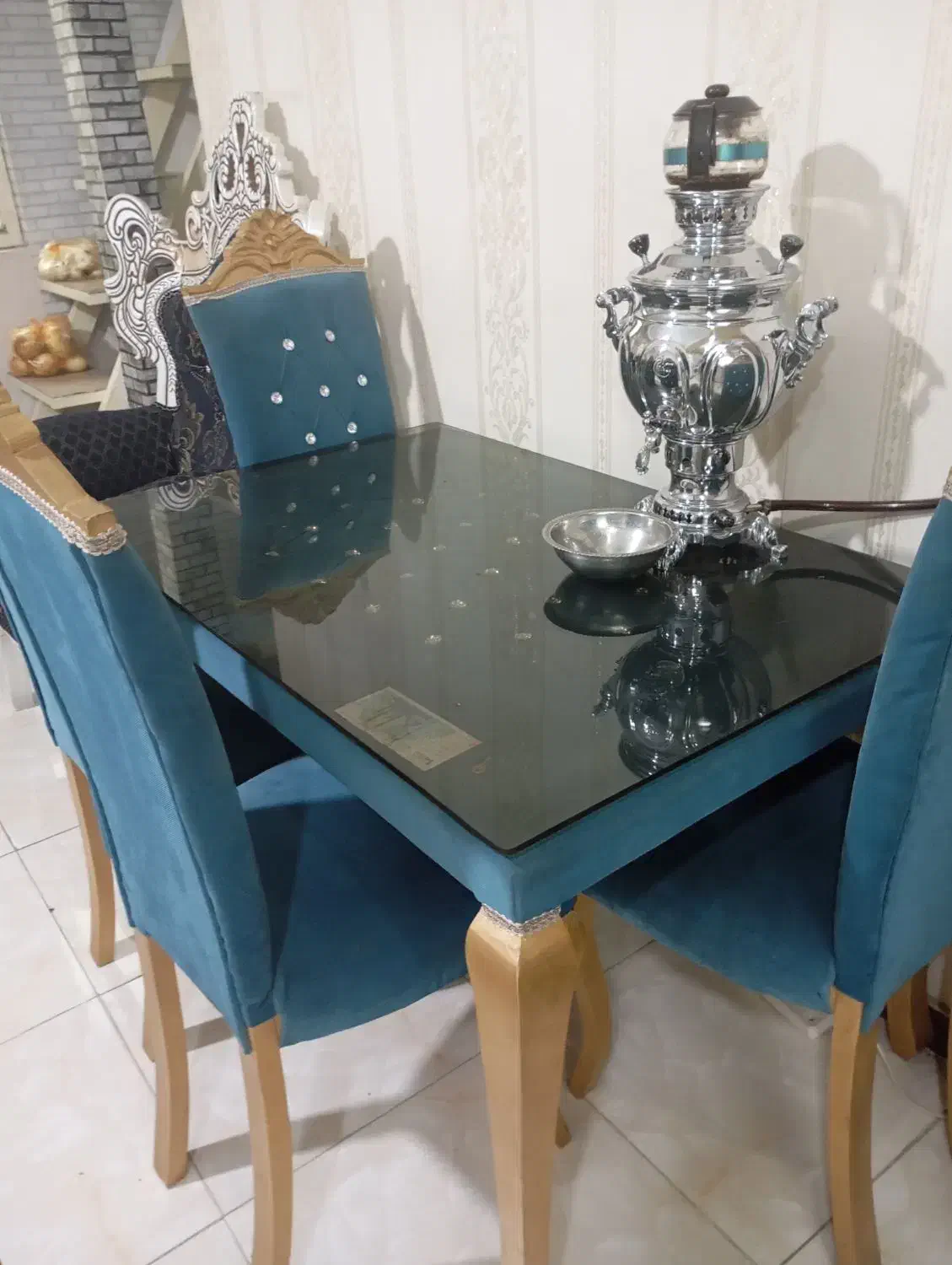 نهارخوری 4نفره با جاکفشی|میز و صندلی غذاخوری|فردیس, شهرک شهید حسینی|دیوار