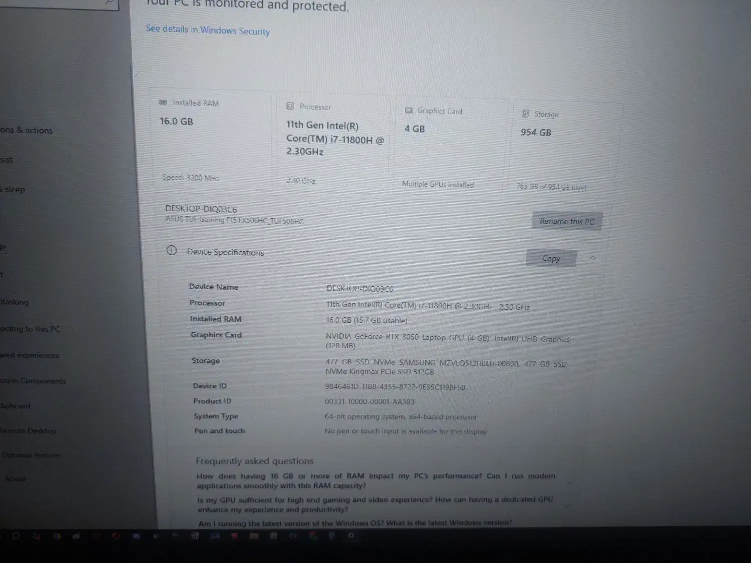 لپ تاپ tuf gaming|رایانه همراه|کرج, فاز ۴ مهرشهر|دیوار