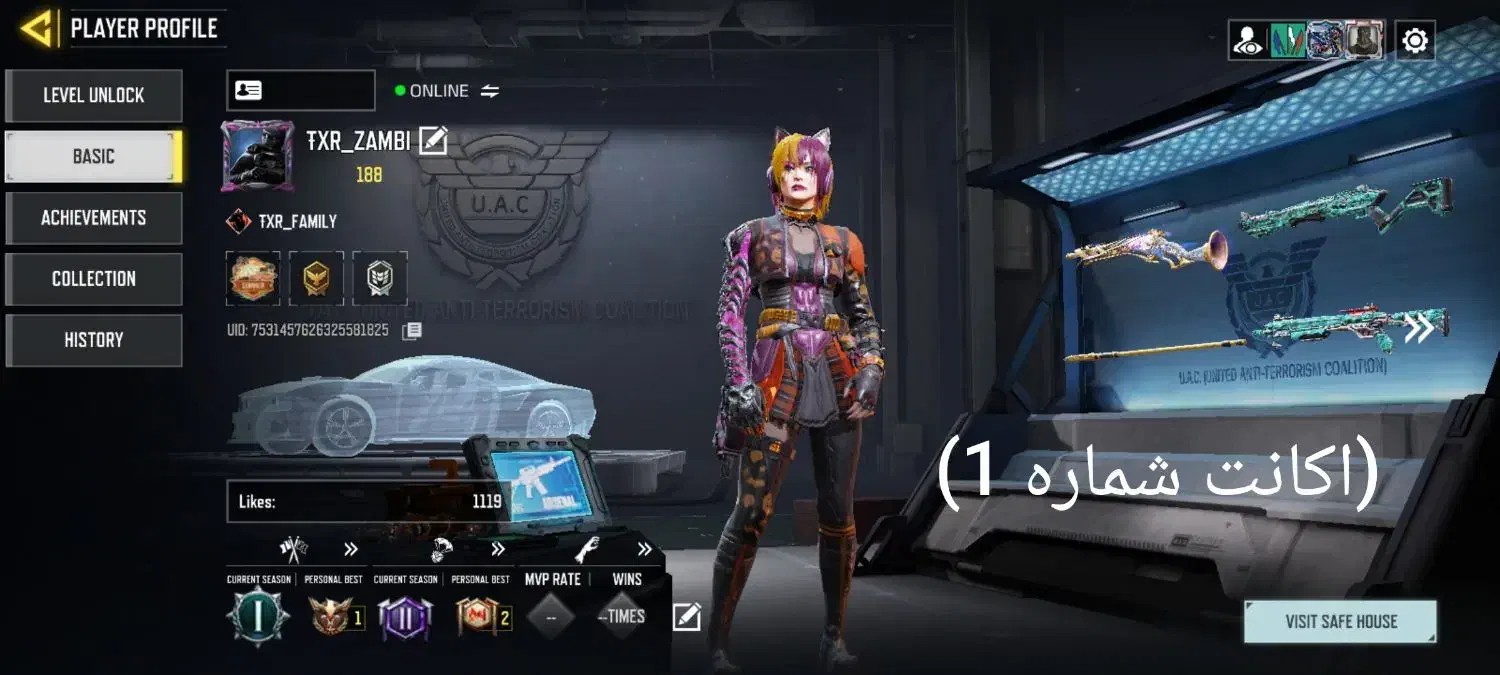 دوعدد اکانت ناب پلیری برای فروش یا معاوضه|کنسول، بازی ویدئویی و آنلاین|دهدشت, |دیوار