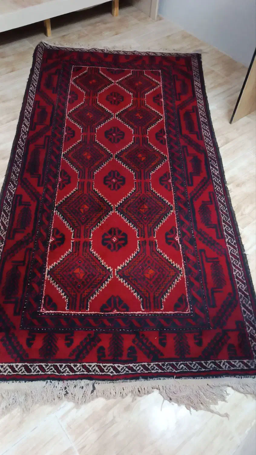 قالیچه دست بافت ترکمن|فرش|کاشمر, |دیوار