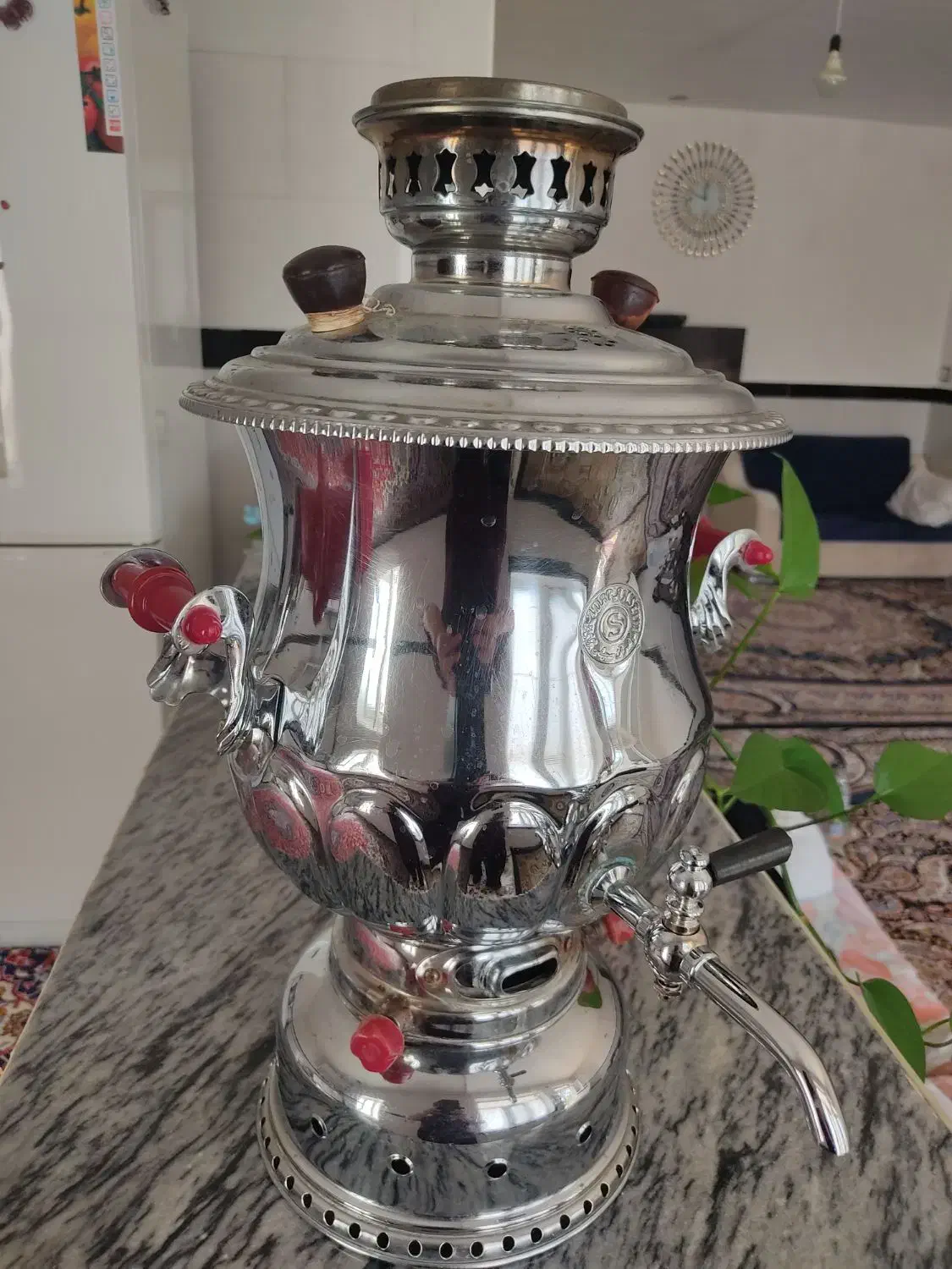 سماورگازی برادران سیفی ۶لیتری درحدنو|سماور، چایساز، قهوهساز|سرپل ذهاب, |دیوار