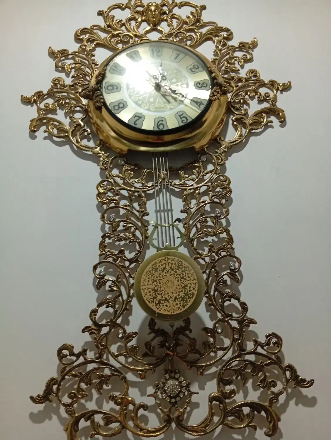 ساعت دیواری برنجی برنز|ساعت دیواری و تزئینی|نسیمشهر, |دیوار