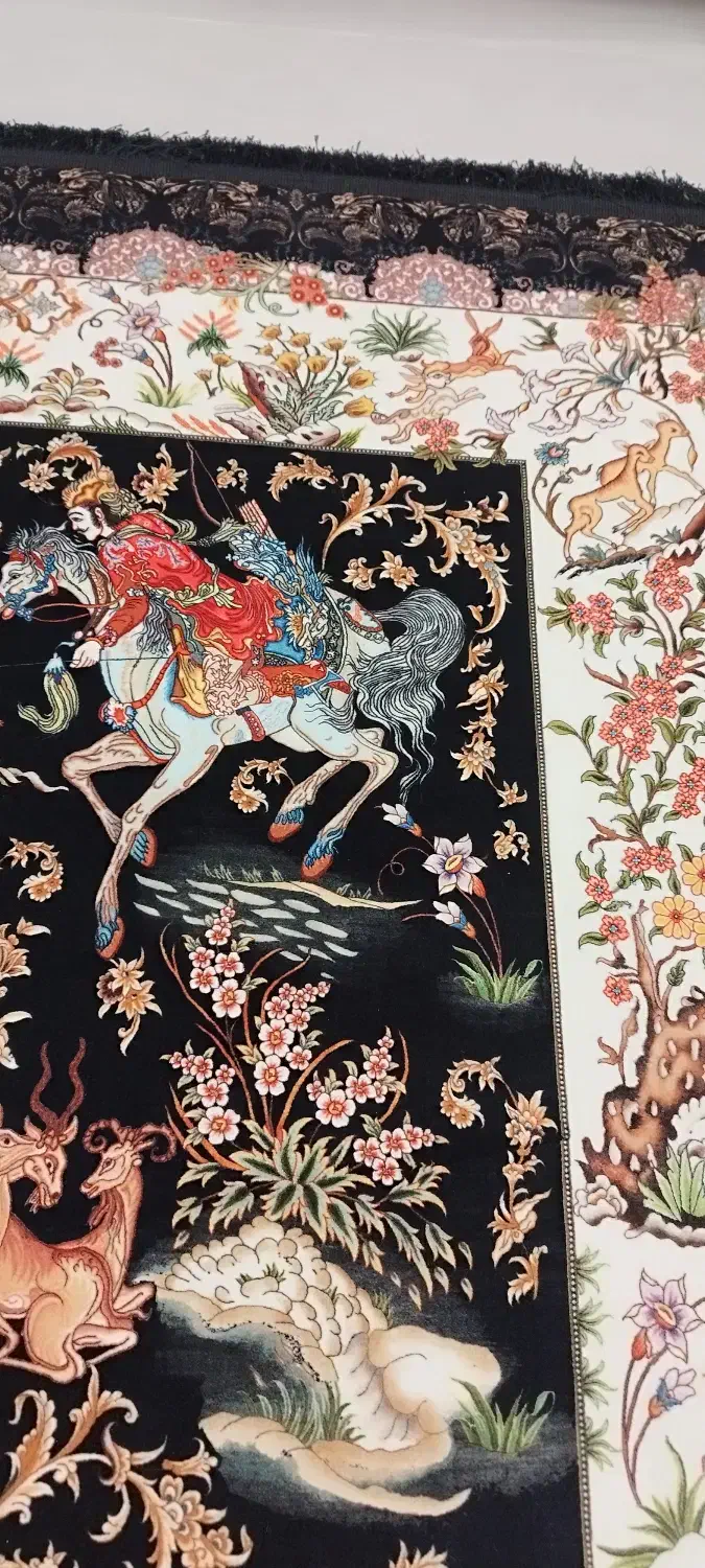 فرش ماشینی 6متری طرح شکارگاه|فرش|پردیس, فاز ۱۱|دیوار