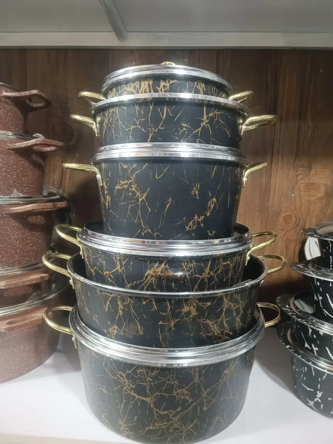 انواع سرویس ماربل طرح سنگ البرز کالا|ظروف پخت‌وپز|شیراز, عادل آباد|دیوار