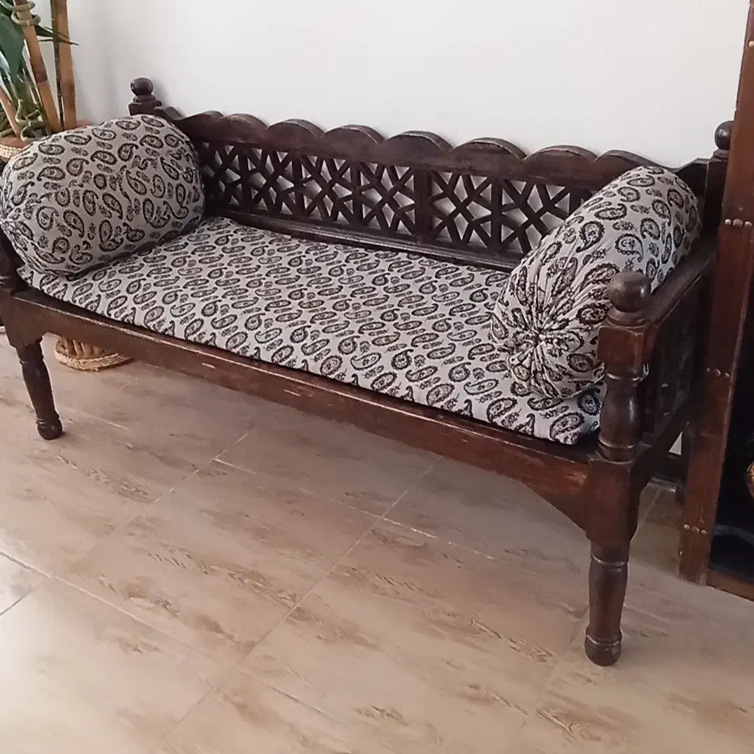 تخت چوبی سنتی|مبلمان خانگی و میز عسلی|نهاوند, |دیوار