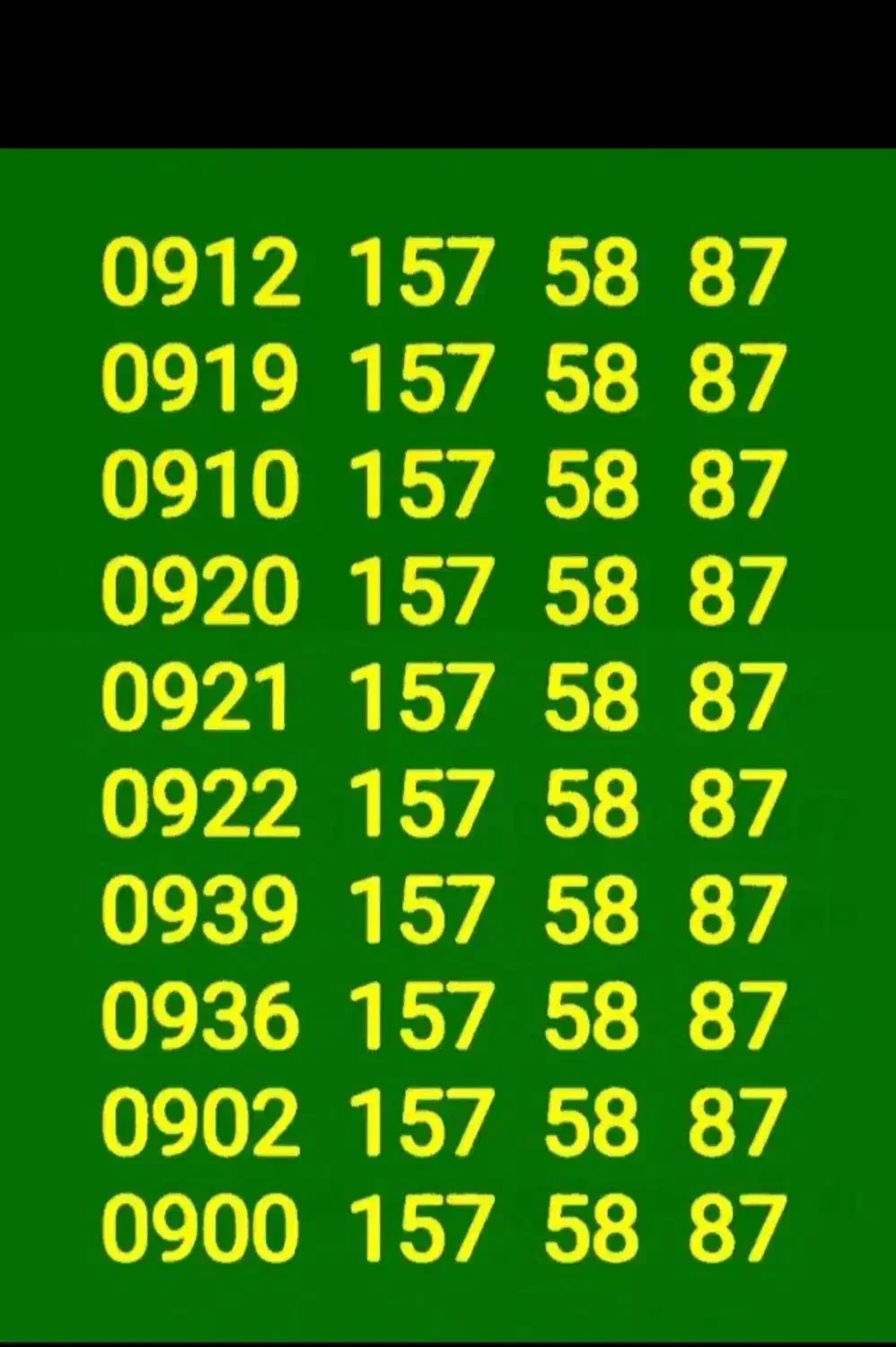 فروش سیم کارتهای همزاد ده تا خط کد یک|حراج|تهران, سبلان (لشگر)|دیوار