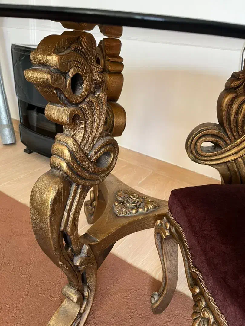 میز وصندلی منبت اصفهان|میز و صندلی غذاخوری|گنبد کاووس, |دیوار