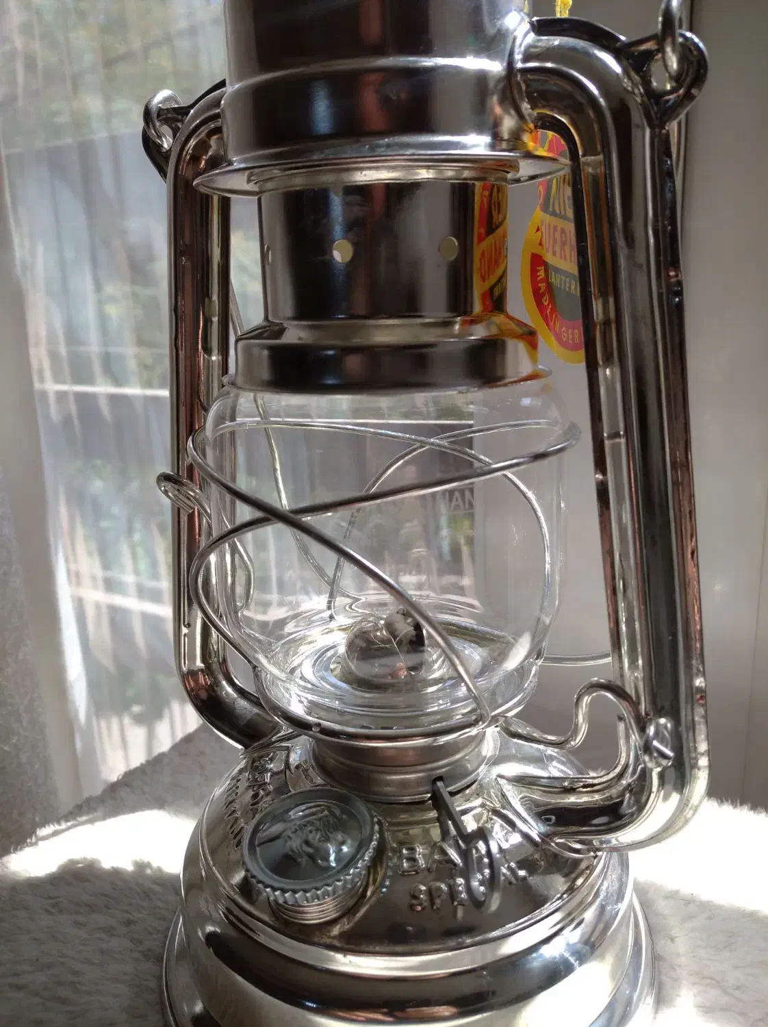 فانوس نفتی آلمانی قدیمی آکبند با پاکت|کلکسیون اشیاء عتیقه|اندیشه, شهرک صدف|دیوار