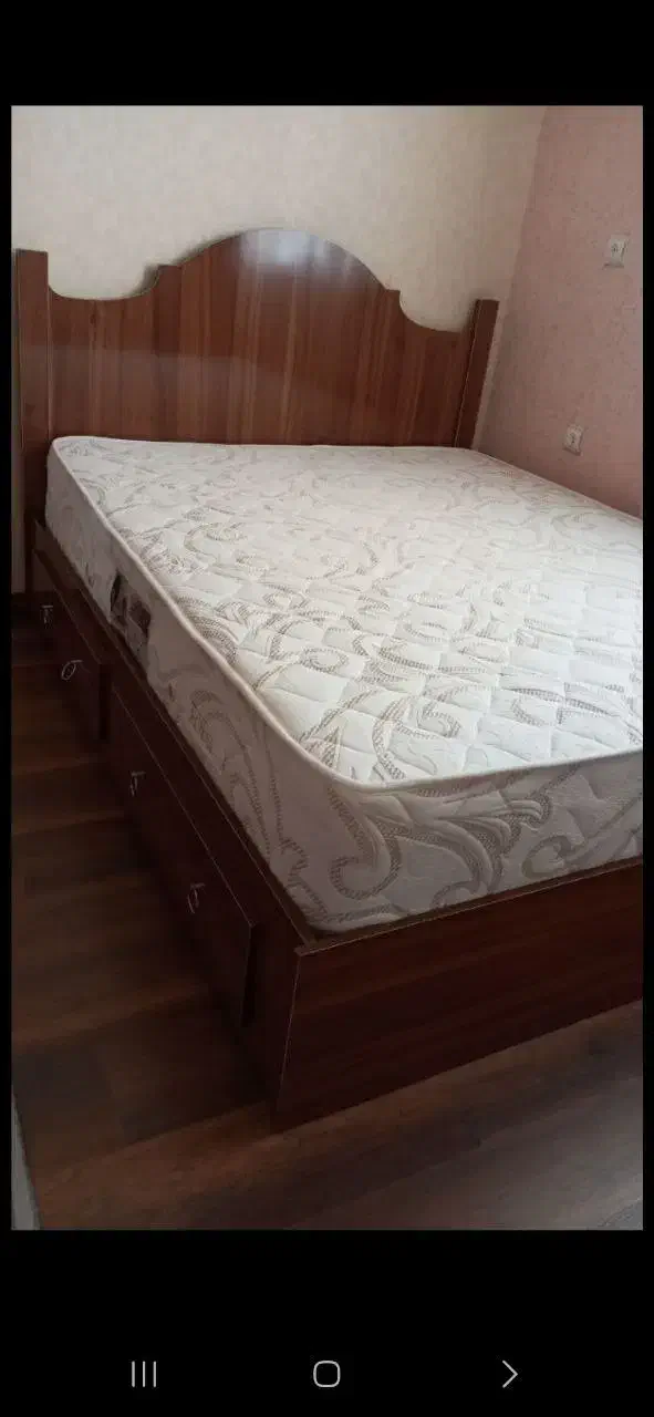 تخت خواب دونفره|تخت و سرویس خواب|خوی, |دیوار