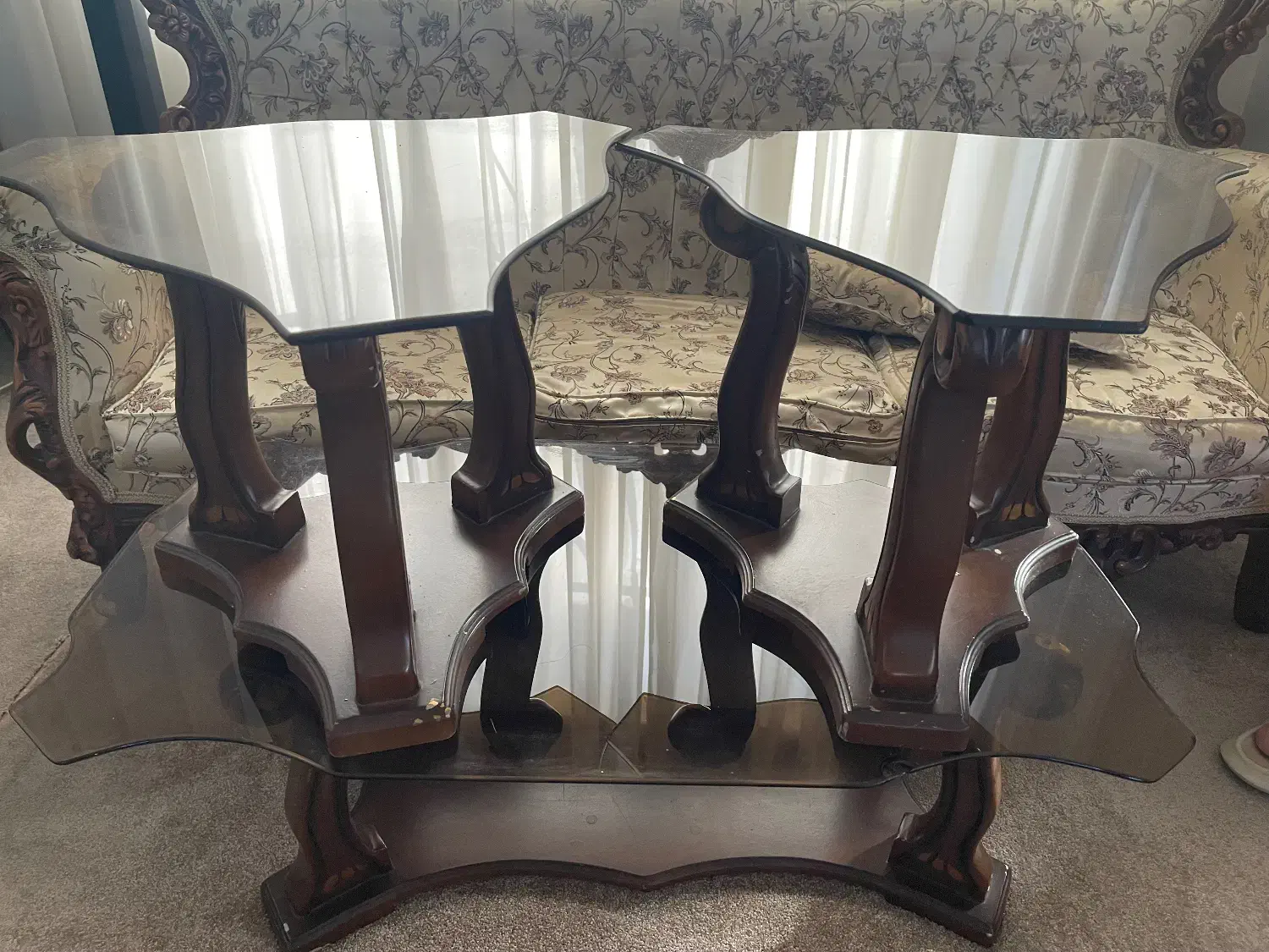 میز عسلی شیشه ایی|مبلمان خانگی و میز عسلی|کردکوی, |دیوار