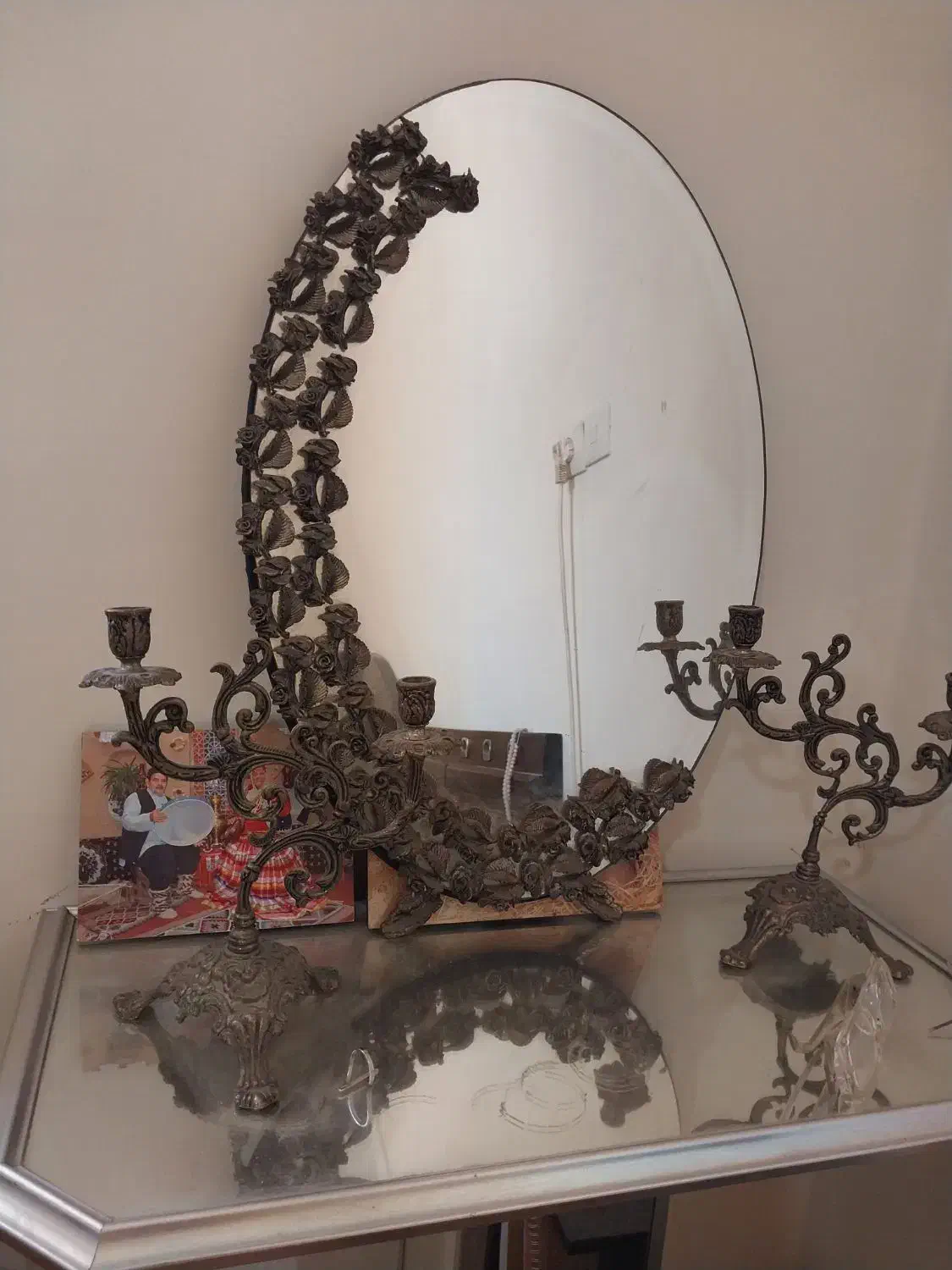 آینه و شمعدان|آینه|گرگان, |دیوار