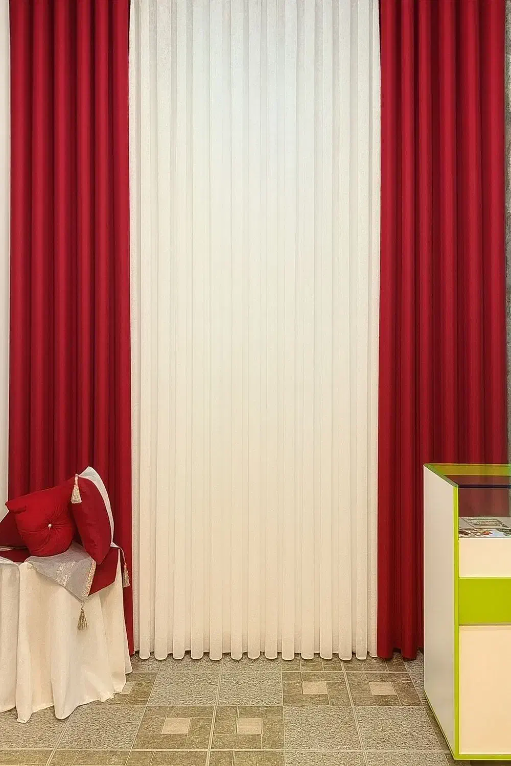 انواع پرده حراجی|پرده، رانر، رومیزی|خرمآباد, |دیوار