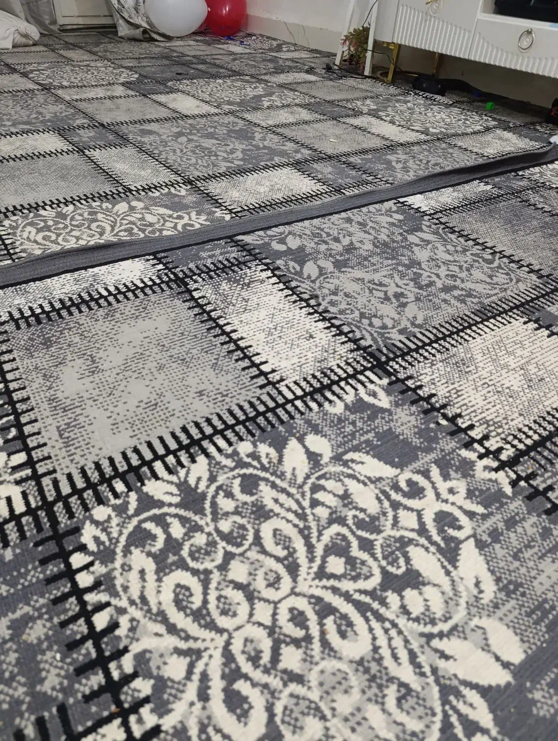 پالاز موکت طوسی سفید 2 عدد 9 متری|موکت|آبادان, |دیوار