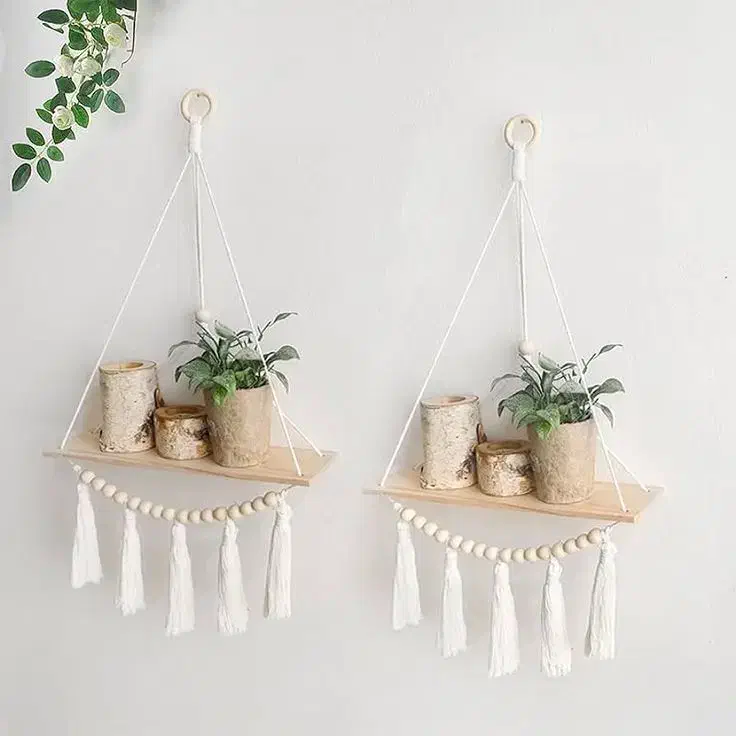 شلف های مکرومه|کتابخانه، شلف، قفسه‌های دیواری|بروجرد, |دیوار