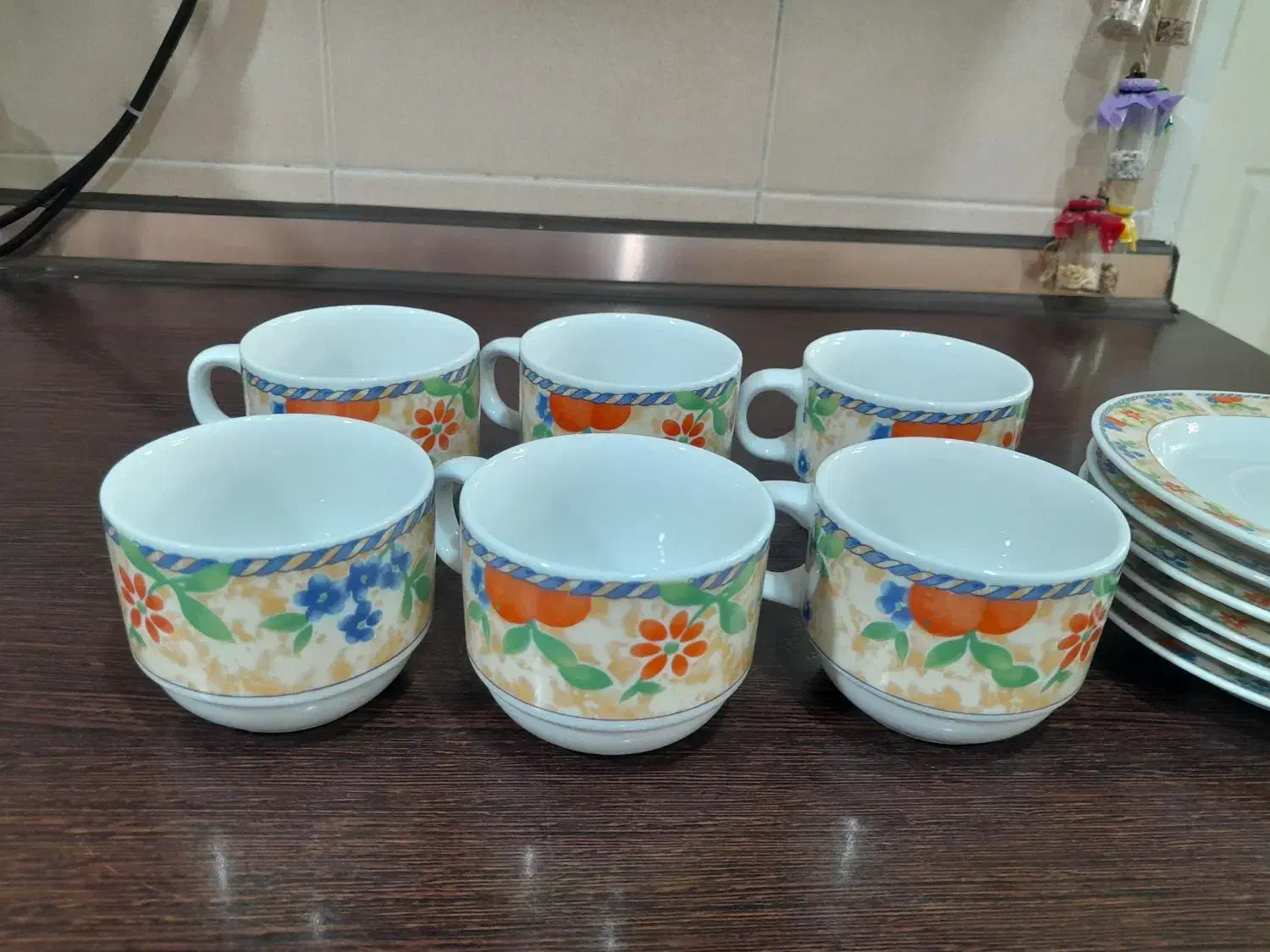 فنجان و نعلبکی چینی|ظروف سرو و پذیرایی|تهران, دژکام|دیوار