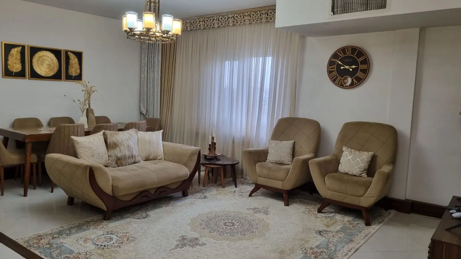 نیم ست|مبلمان خانگی و میز عسلی|اندیشه, اندیشه فاز ۳|دیوار