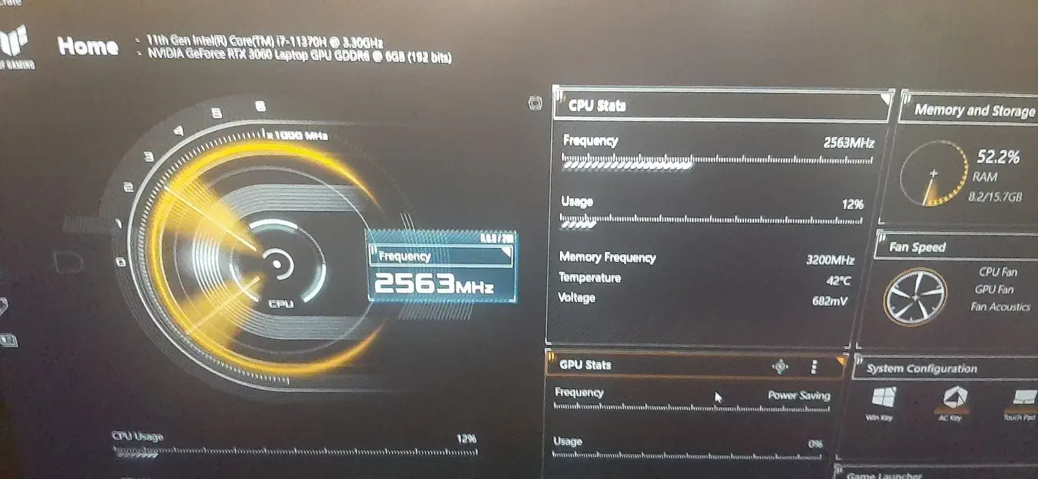 لبتاب tuf gaming گرافیک ۶|رایانه همراه|شیراز, عفیف‌آباد|دیوار