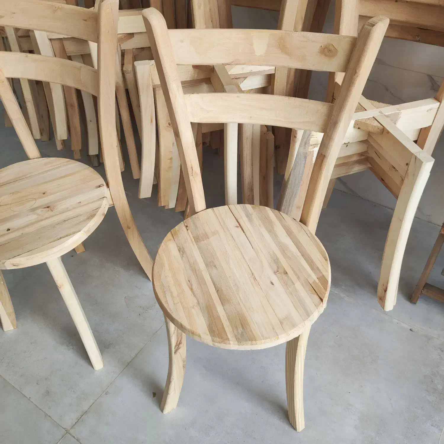 صندلی چوبی کف چوب|صندلی و نیمکت|قزوین, |دیوار