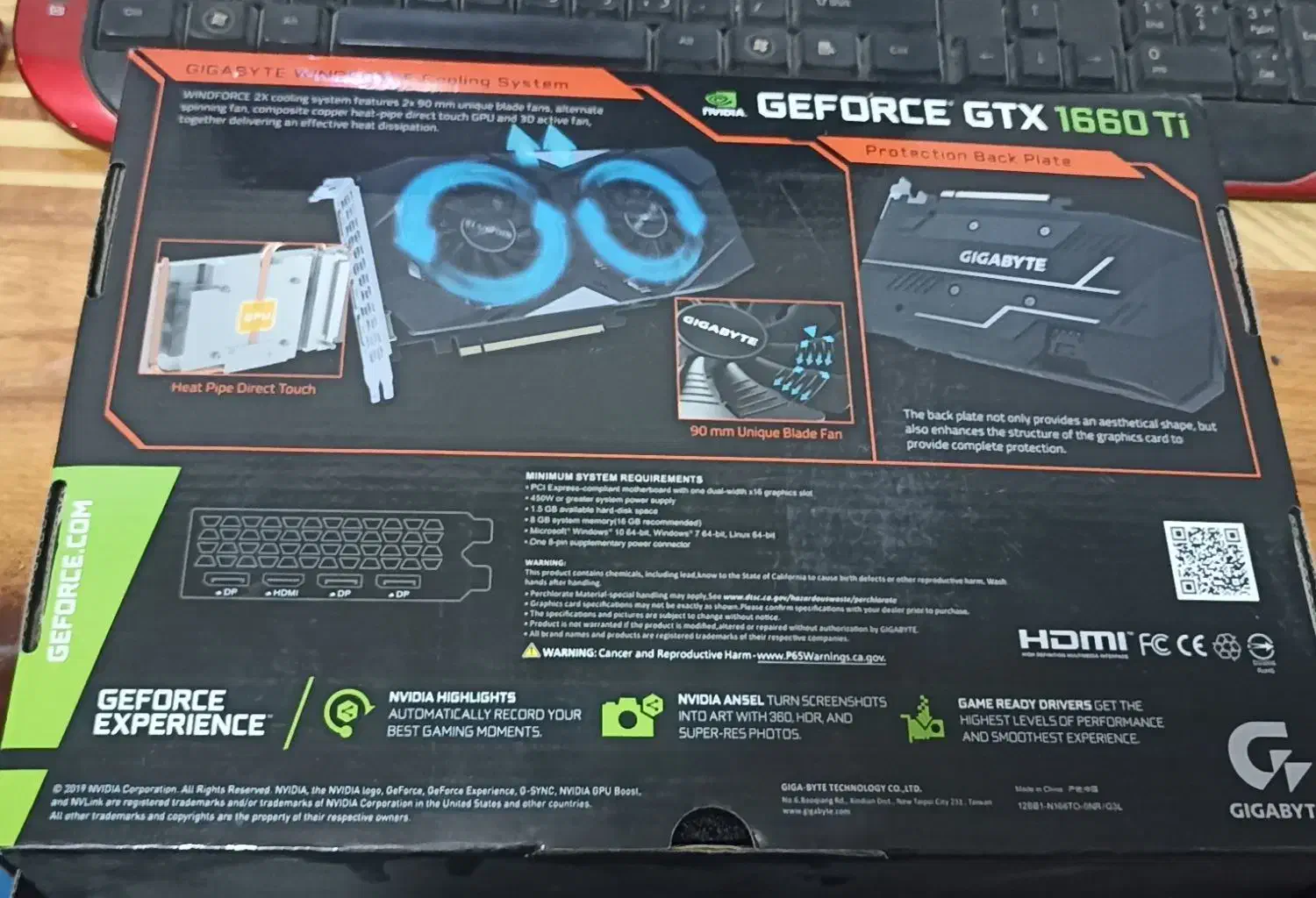 کارت گرافیک گیگابایت 1660 ti|قطعات و لوازم جانبی رایانه|کرمان, |دیوار
