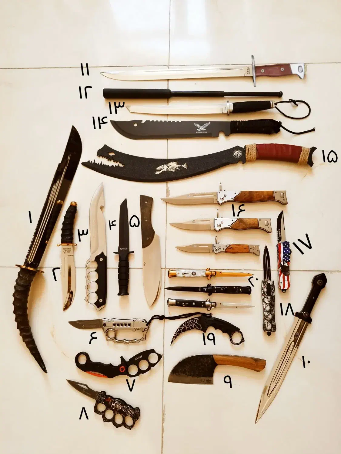 چاقوی های کلکسیونی|کوهنوردی و کمپینگ|تهران, صادقیه|دیوار