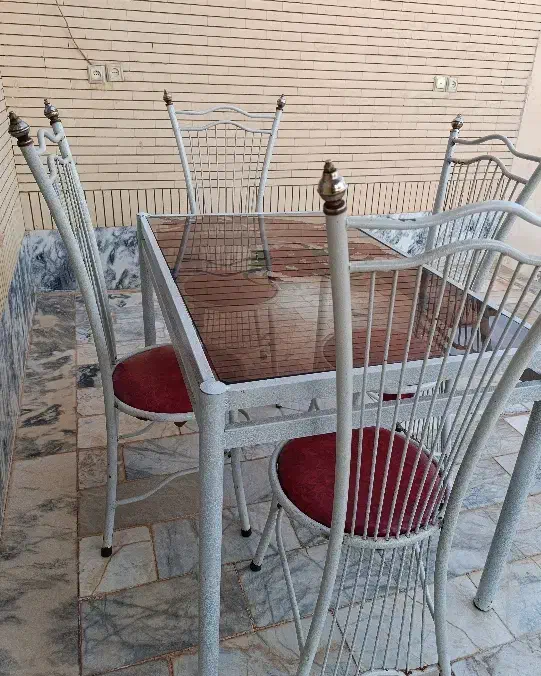 میز ناهارخوری چهار نفره|میز و صندلی غذاخوری|گناباد, |دیوار