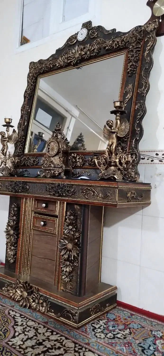 آینه وشمعدان|آینه|زنجان, |دیوار