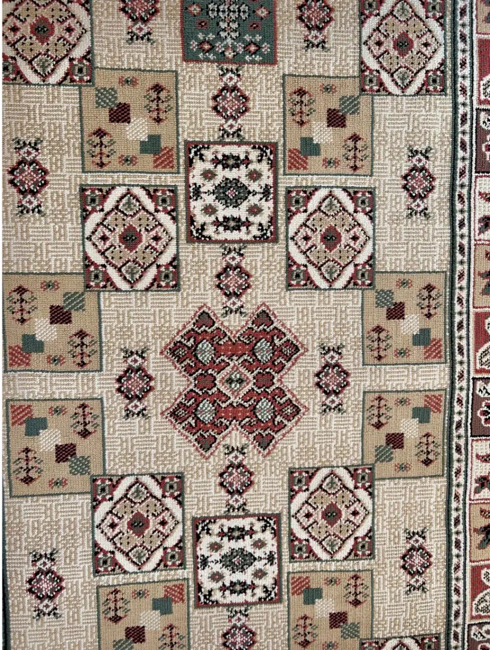 گلیم ماشینی کویر یزد یک در یک و نیم در حد نو|گلیم، جاجیم، گبه|بجنورد, |دیوار