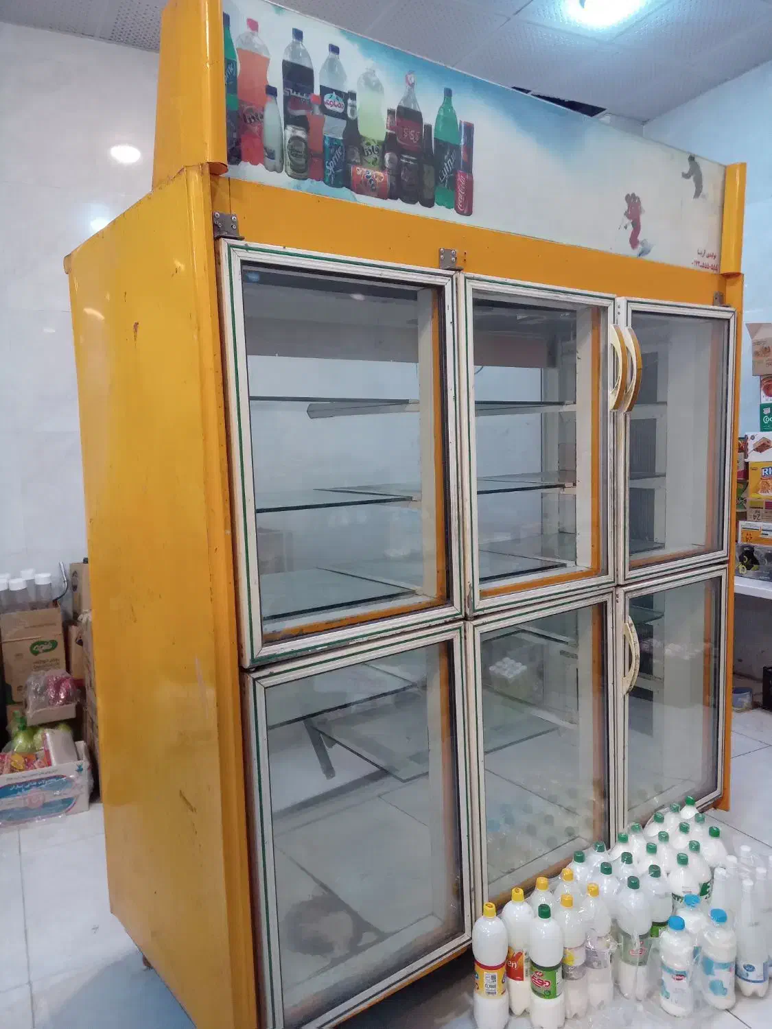 یخچال ویترینی دو طرفه سالم|یخچال و فریزر|دلند, |دیوار