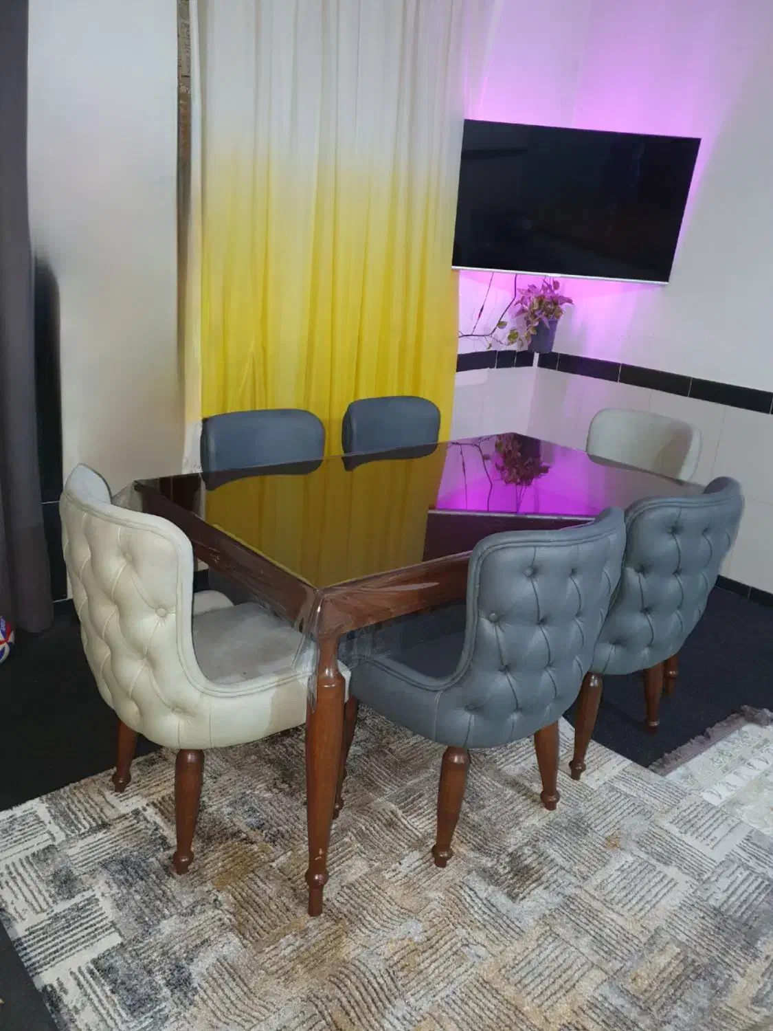 میز نهارخوری ۶ نفره|میز و صندلی غذاخوری|علی‌آباد کتول, |دیوار