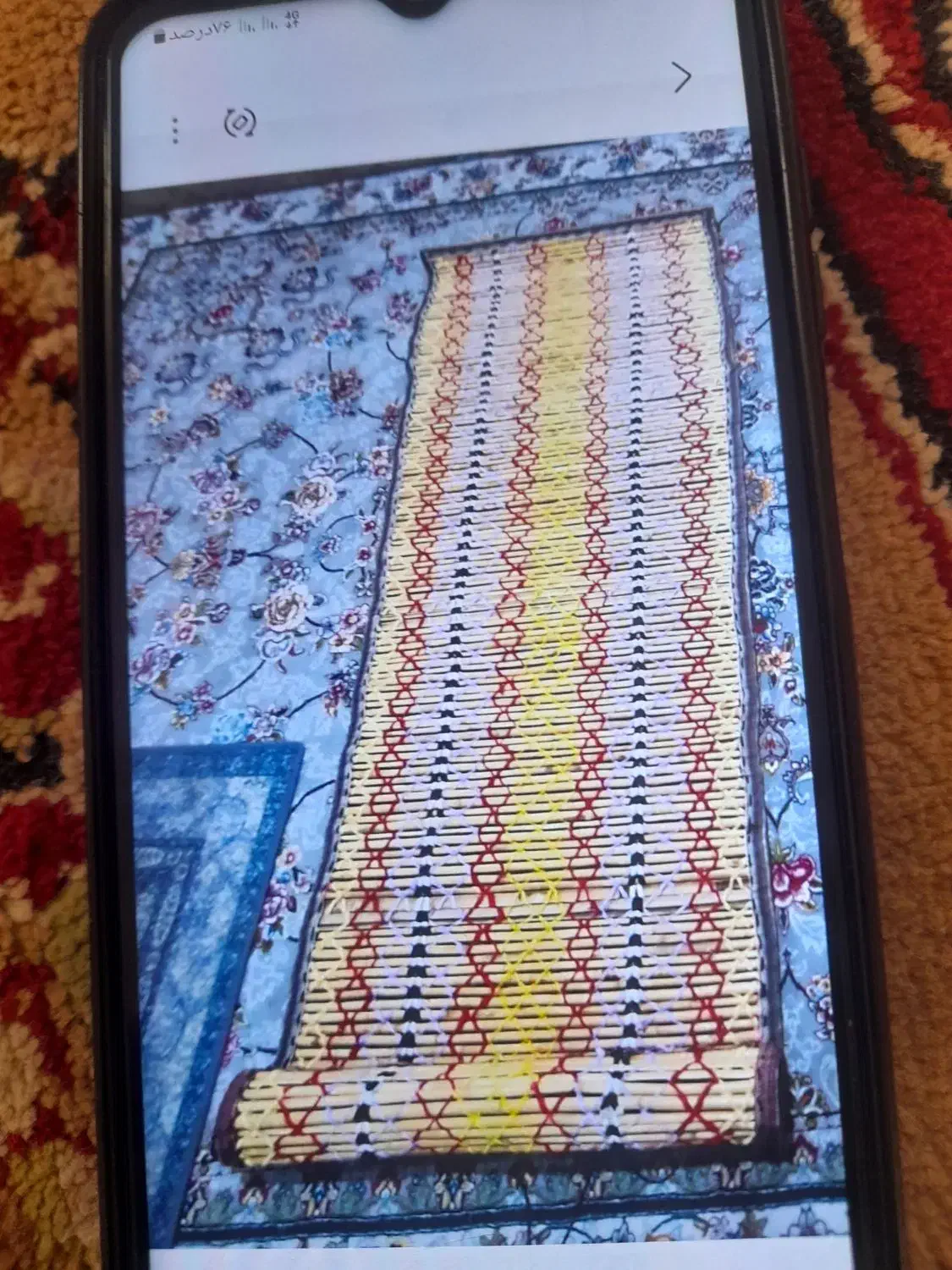 چیت نو دور پکتیکا.|گلیم، جاجیم، گبه|سرپل ذهاب, |دیوار