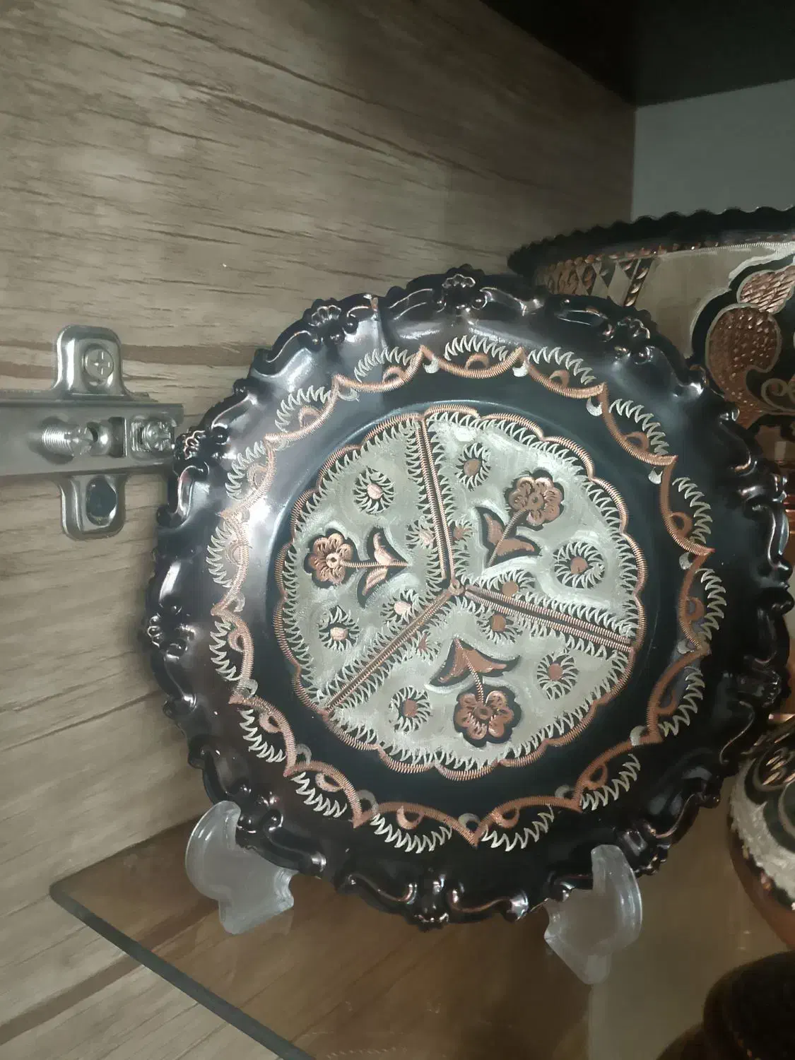 ظروف مسی نقره کوب|صنایع دستی و سایر لوازم تزئینی|شهریار, کردزار|دیوار