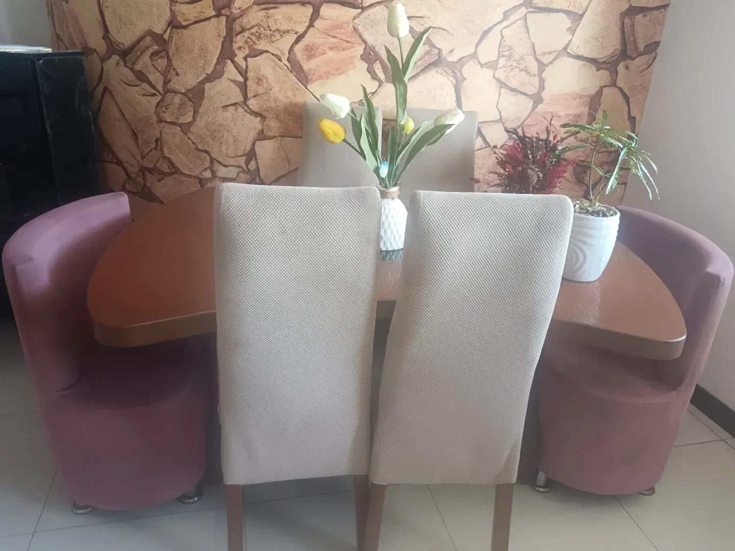 میز ناهارخوری ۶ نفره|میز و صندلی غذاخوری|فردیس, نسترن غربی|دیوار