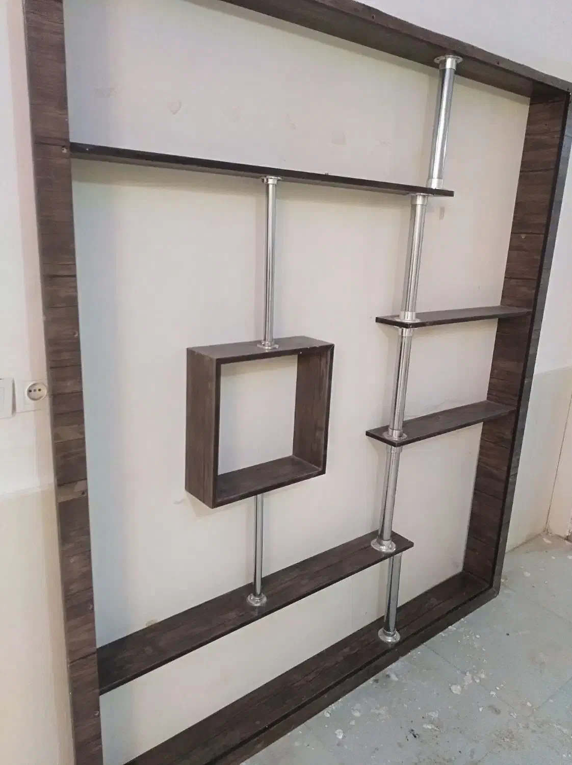 قفسه ام دی اف|کتابخانه، شلف، قفسه‌های دیواری|نیشابور, شهرآرا|دیوار