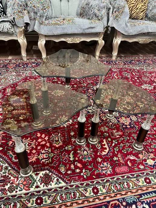 میز تودرتو شیشه ای|مبلمان خانگی و میز عسلی|خوی, |دیوار