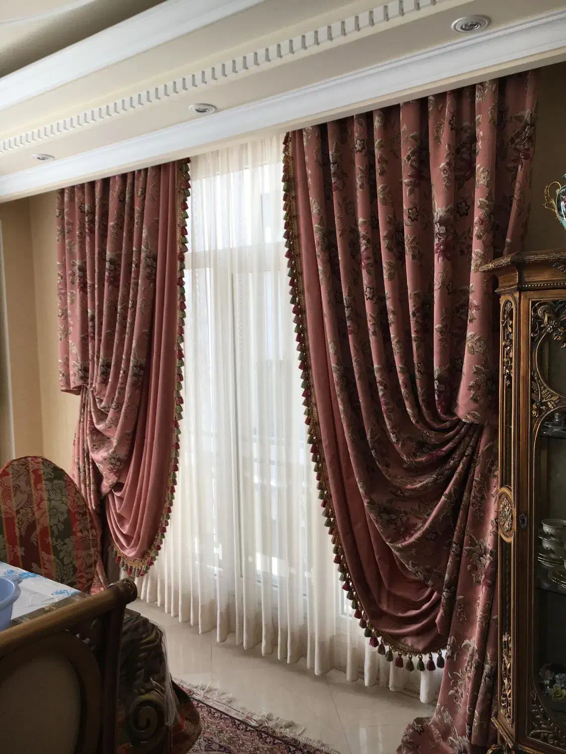 پرده سرا آسمان بهشت|پرده، رانر، رومیزی|پردیس, فاز ۱|دیوار