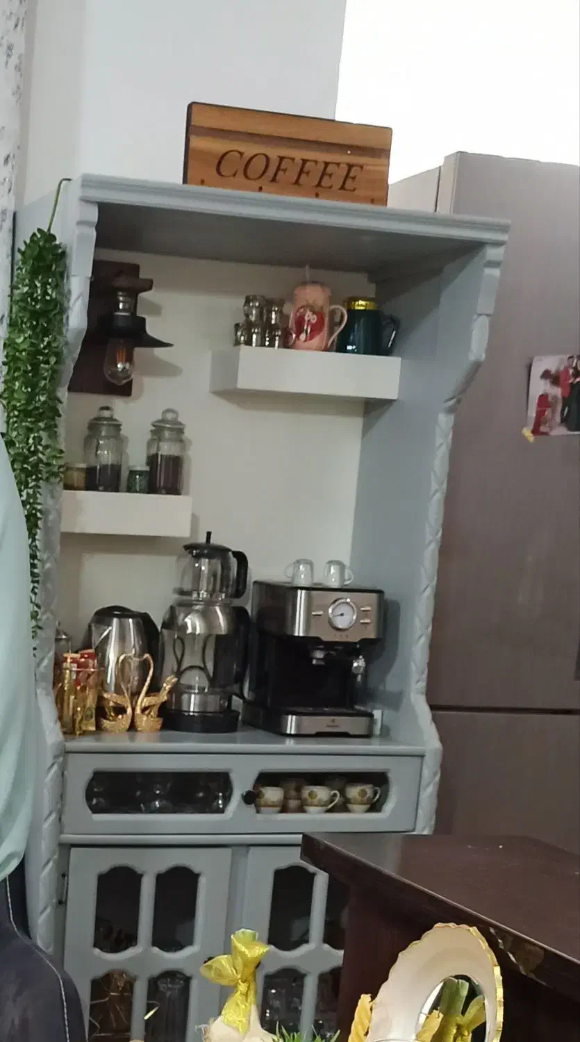 کافی بار|بوفه، ویترین، کنسول|میانه, |دیوار