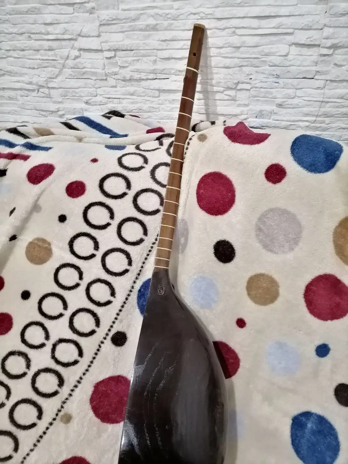 تنبور یک تیکه از چوب توت|سازهای سنتی|کنگاور, |دیوار