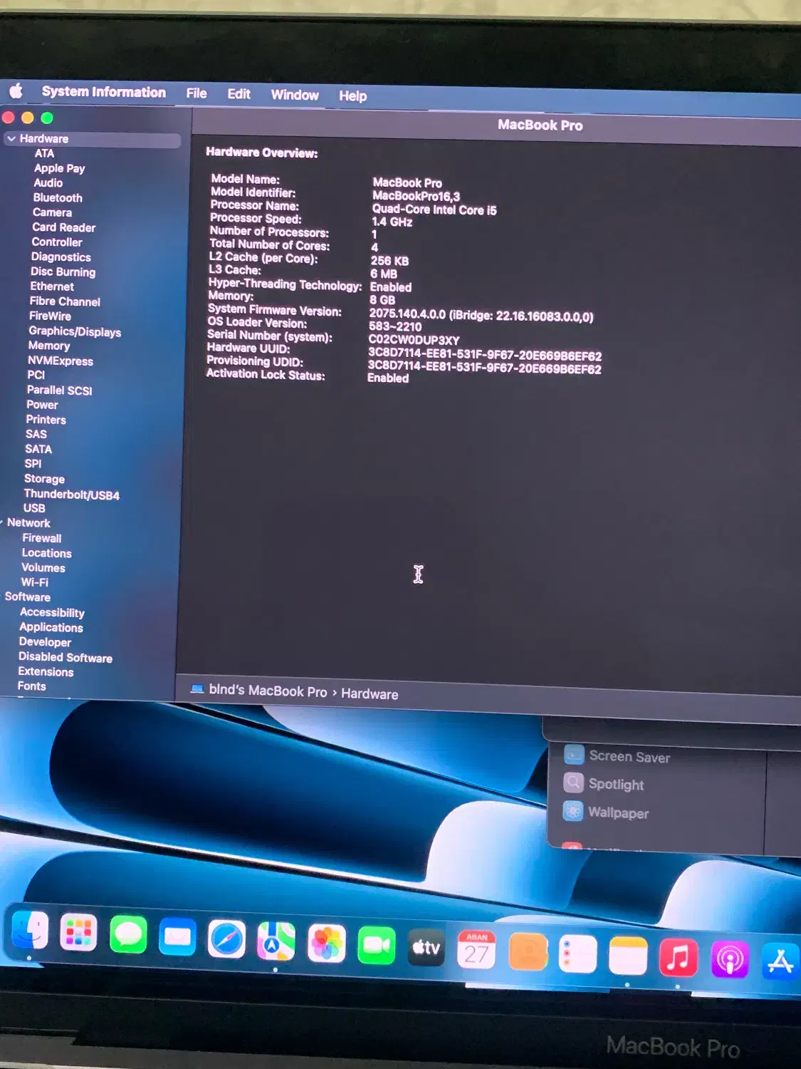 مک بوک پرو ۱۳ اینچی ۲۰۲۰|رایانه همراه|باسمنج, |دیوار