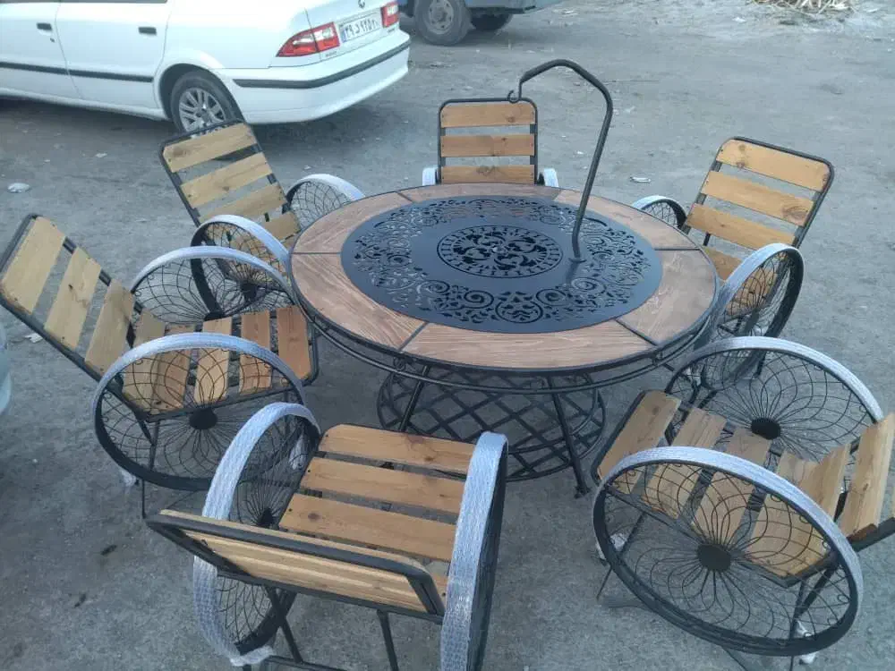 ترکیب چوبی و فلزی ابعاد یک در 2متر|بخاری، هیتر، شومینه|ملارد, |دیوار