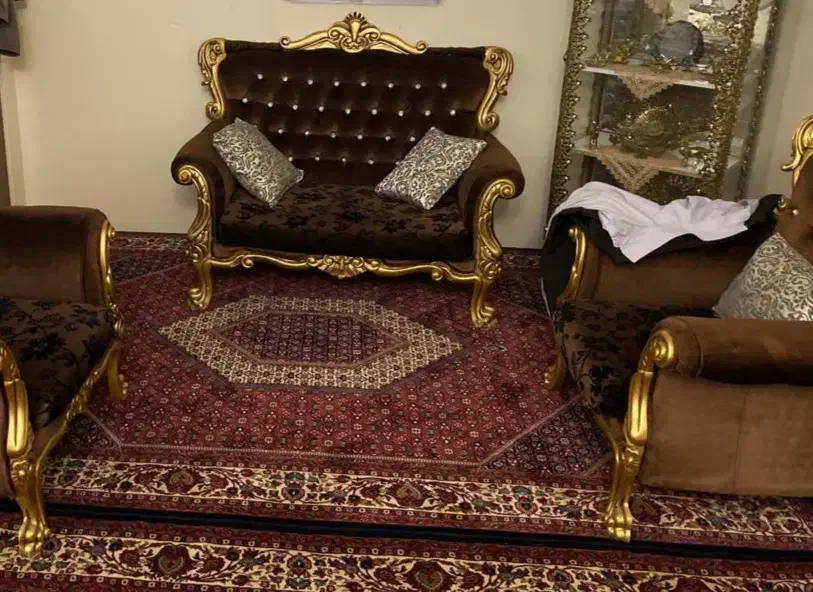 مبل استیل ۷ نفره سالم|مبلمان خانگی و میز عسلی|همدان, |دیوار