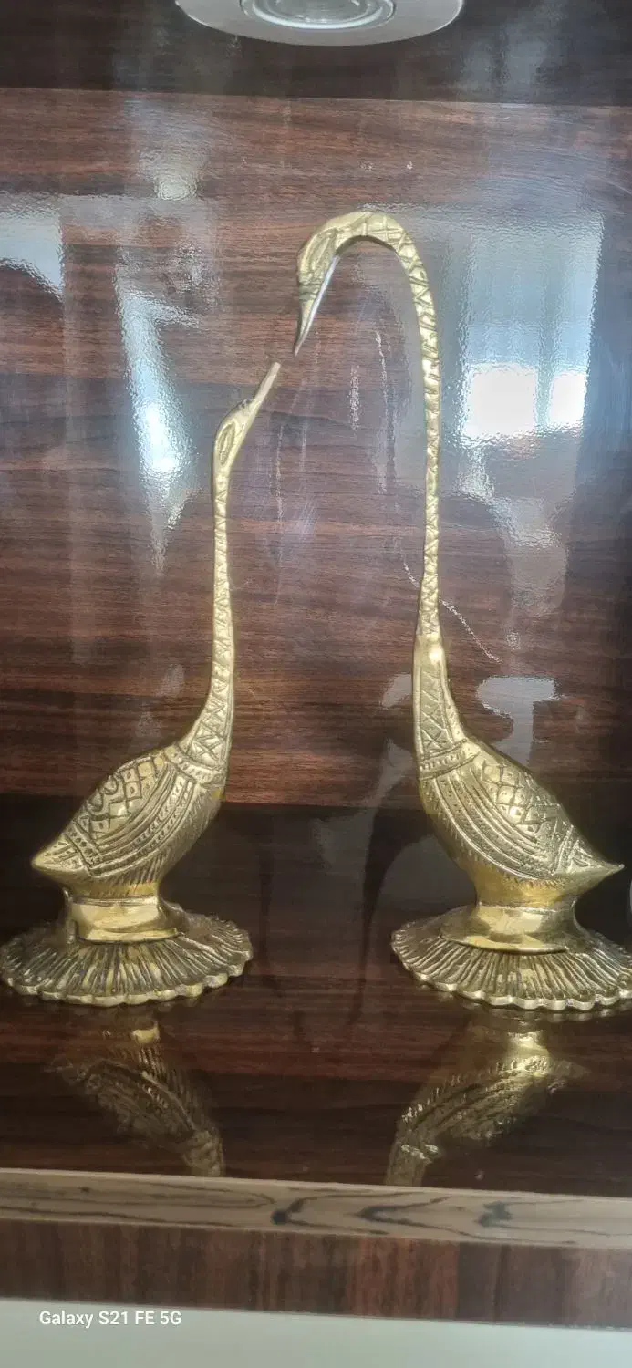 یک جفت قو و یک جفت شمعدانی|صنایع دستی و سایر لوازم تزئینی|گلستان (تهران), |دیوار