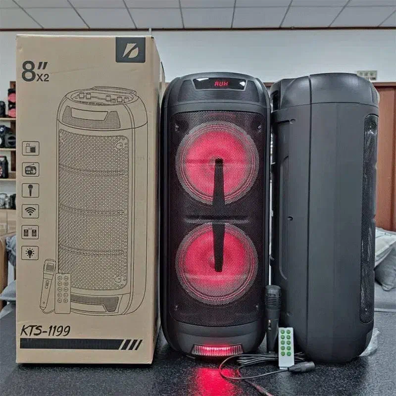 اسپیکر ۸اینچ دوبل برند kts با میکروفون|سیستم صوتی خانگی|اراک, |دیوار