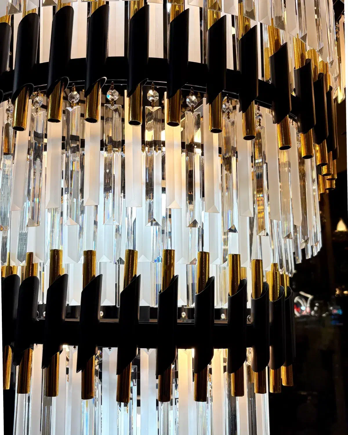 لوستر مدرن طبقاتی دوبلکسی روناک سه طبقه|لوستر و چراغ آویز|تبریز, |دیوار