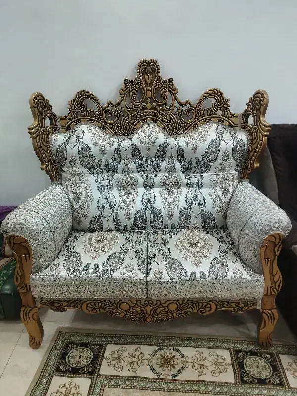 مبلمان سلطنتی ۷نفره|مبلمان خانگی و میز عسلی|آستانه اشرفیه, |دیوار