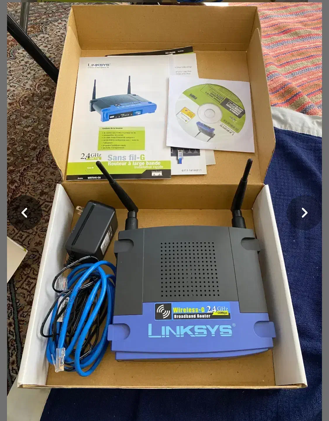 روترلینکسیس+اداپتورLinksys+کارت شبکه+باطری+دیسکت|مودم و تجهیزات شبکه|تهران, شهرآرا|دیوار