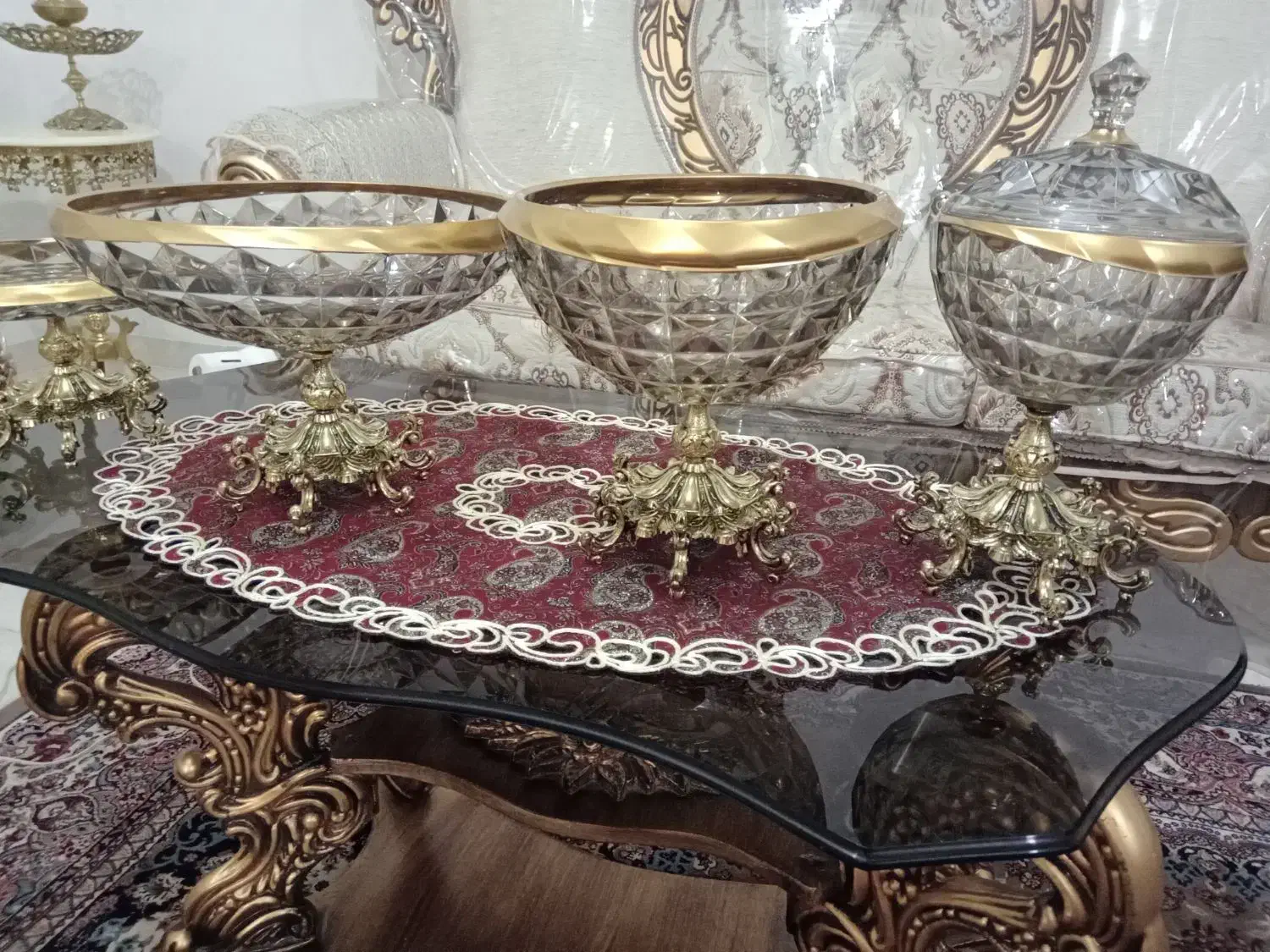 ست میوه خوری.آجیل خوری.شکلات خوری.شیرینی خوری|ظروف سرو و پذیرایی|اردبیل, |دیوار