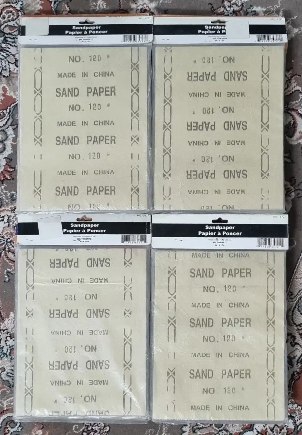 ۳۹۰ برگ سنباده ۱۲۰|مصالح و تجهیزات ساختمان|شیراز, دست خضر|دیوار