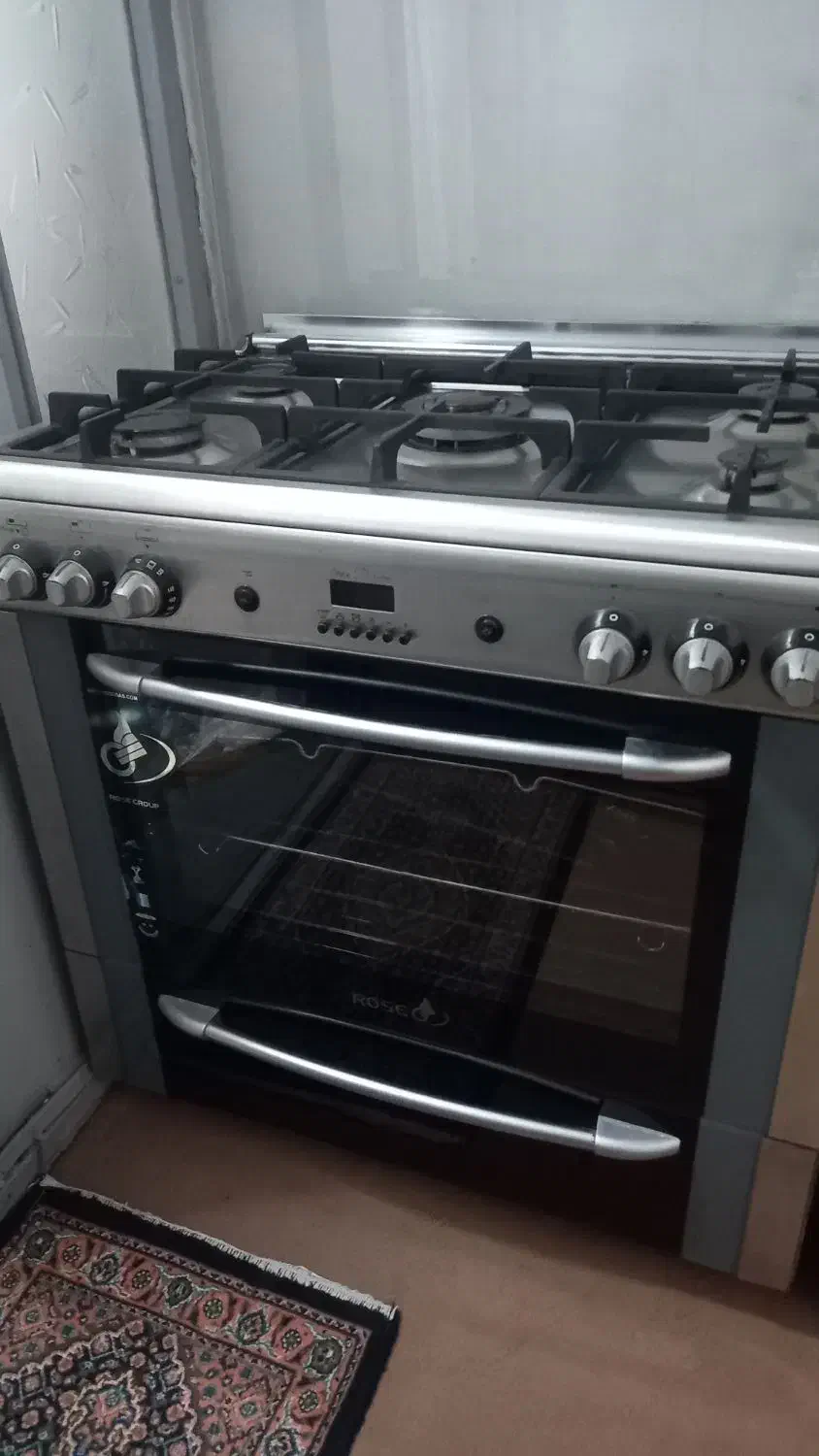 اجاقگاز فردار تمام استیل رزگاز ایتالیایی نو|اجاق گاز و لوازم برقی پختوپز|اردبیل, |دیوار