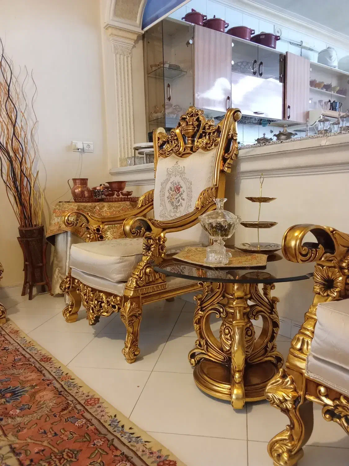 مبلمان استیل سلطنتی سفارشی جام مصری|مبلمان خانگی و میز عسلی|مشهد, گوهرشاد|دیوار