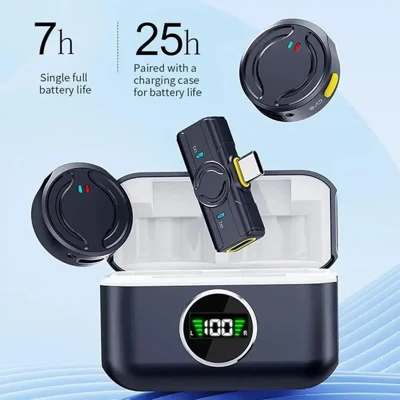 میکروفون یقه ای بی سیم مدل Q81 - دو فرستنده|لوازم جانبی موبایل و تبلت|شیروان (خراسان), |دیوار